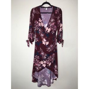 Charlotte Russe Floral Wrap Dress